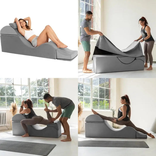 Convertible Intimacy Chaise - Hidden Folding Lounge & Massage Bench