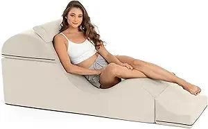 Convertible Intimacy Chaise - Hidden Folding Lounge & Massage Bench