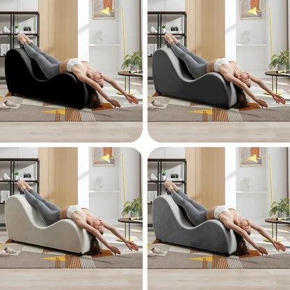 Intimacy Lounge Chair - Ergonomic S-Curve Chaise for Couples.