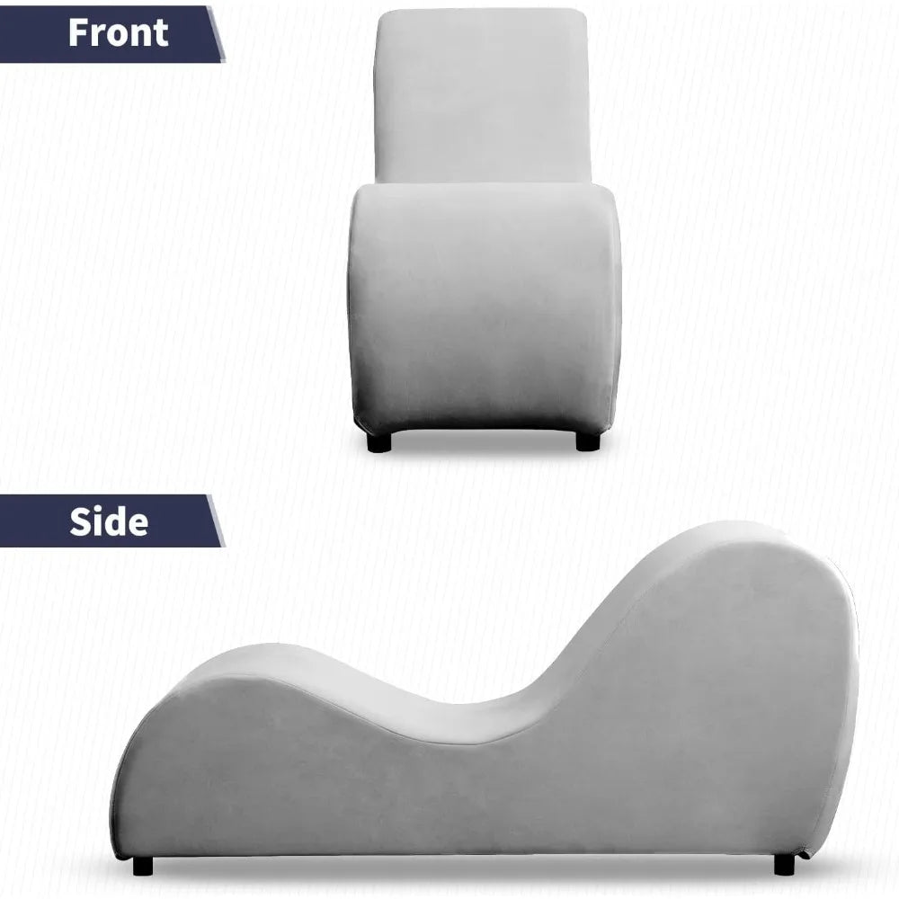 Intimacy Lounge Chair - Ergonomic S-Curve Chaise for Couples.