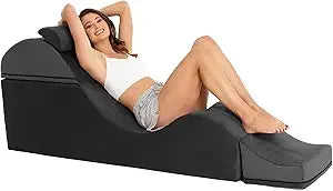 Convertible Intimacy Chaise - Hidden Folding Lounge & Massage Bench
