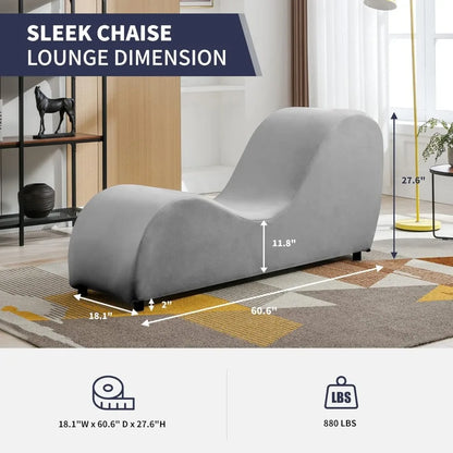 Intimacy Lounge Chair - Ergonomic S-Curve Chaise for Couples.